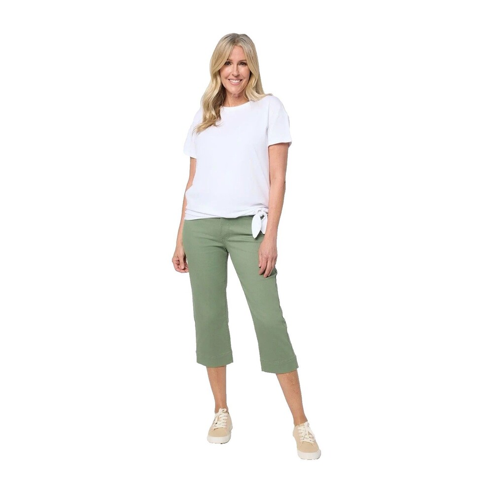NYDJ Marilyn Lift Tuck English Ivy 14T Straight Leg Capri Jean Cool Embrace NWT